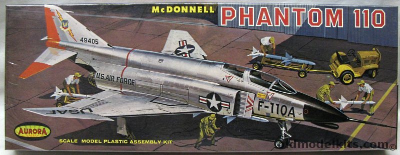 Aurora 1/48 McDonnell Phantom 110 (F-4), 391-249 plastic model kit